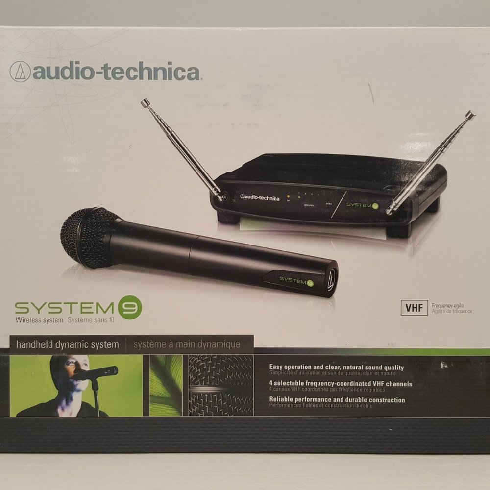 HANDHELD WIRELESS MICROPHONE SYSTEM AUDIO TECHNICA ATW-902 🆕